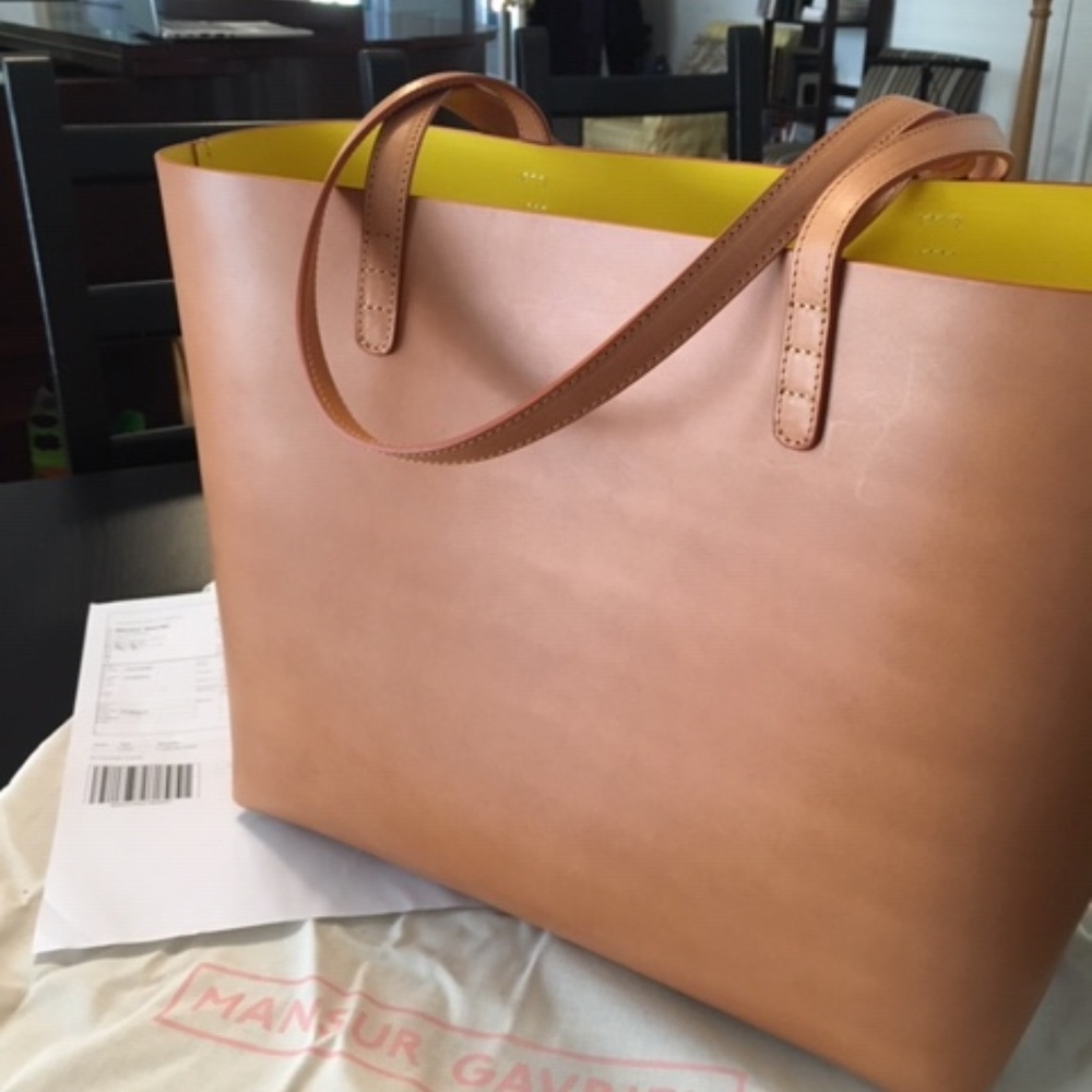 Mansur Gavriel Large Tote (cammello/sun) NWT